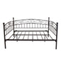 Twin Sized Multifunctional Metal Daybed Bedframe and Sofa with Headboard_5