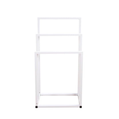 3 Tiers Free Standing Chrome Finished Metal Hand Towel Rack Bathroom Organizer_6