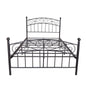 Quick Assembly Heavy Duty Platform Bedframe with Vintage Head and Footboard_6