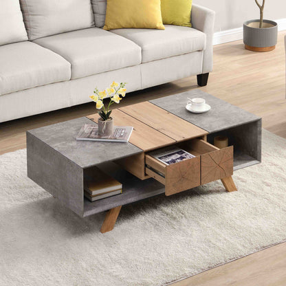 43.31'' Rectangular  Coffee Table with Drawer for Living Room_1