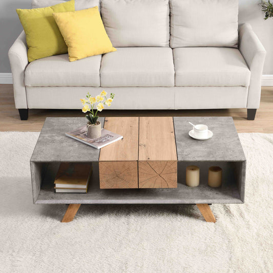 43.31'' Rectangular  Coffee Table with Drawer for Living Room_0