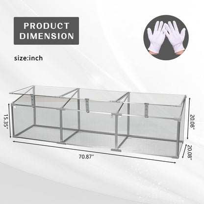 Polycarbonate Greenhouse for Outdoors in Winter Plant Supplies- Silver_9