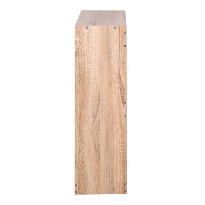 Entryway Wooden Shoe Storage and Cabinet with 2 Flip Doors- Natural_5