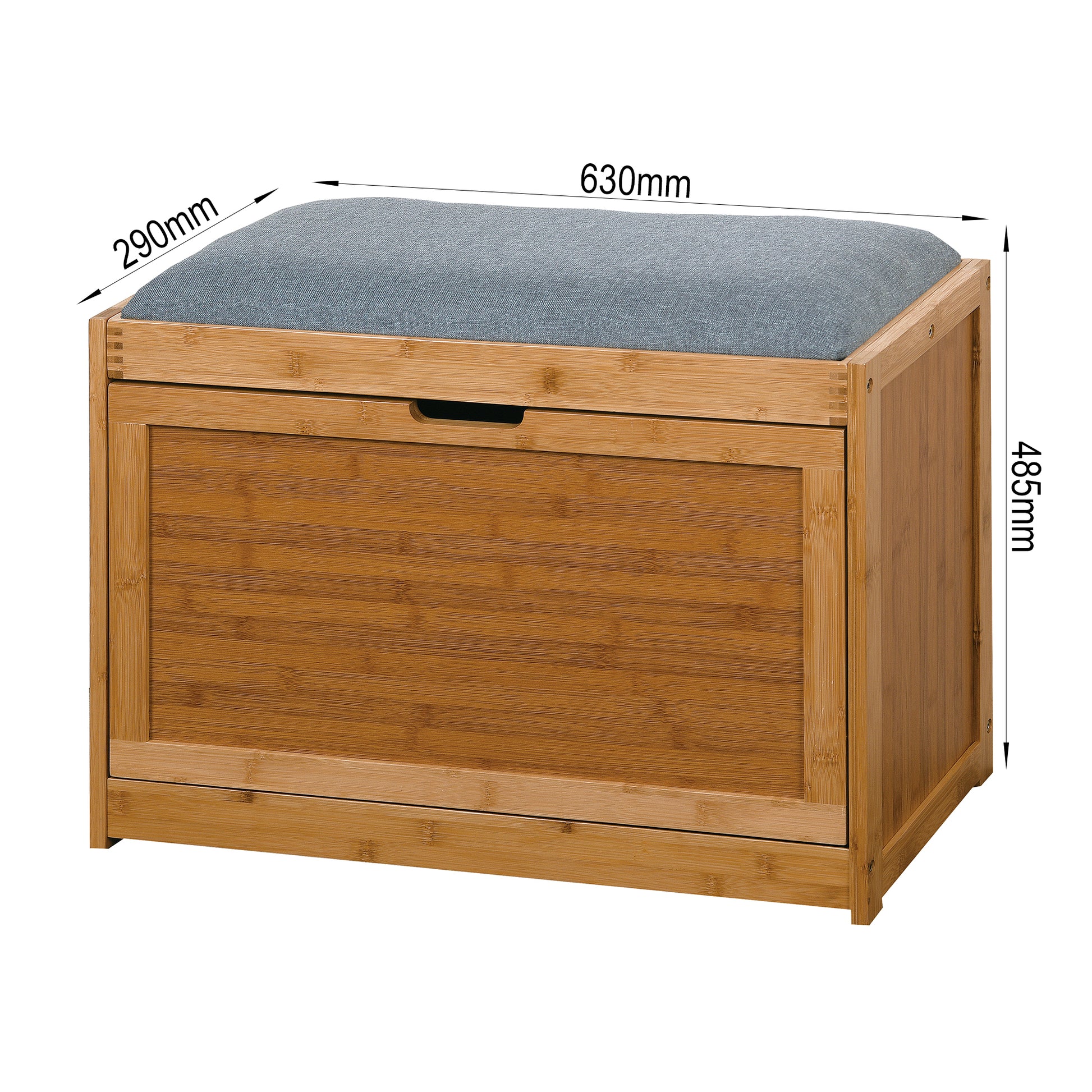 Entryway Wooden Shoe Changing Stool and Cabinet with Foldable Shelf- Natural_3