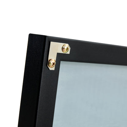 Full-Length Body Mirror with Wooden Frame and Stand Dressing Mirror- Black_10