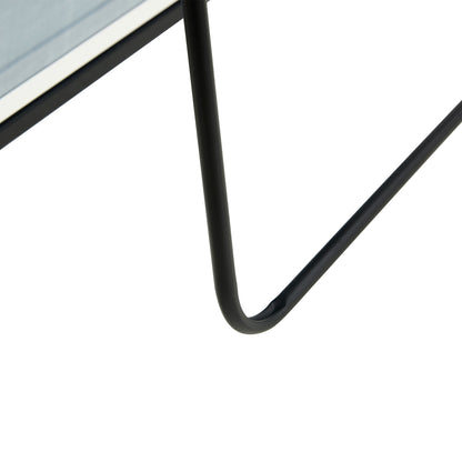 Full-Length Body Mirror with Wooden Frame and Stand Dressing Mirror- Black_20