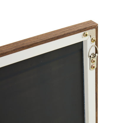 Full-Length Body Dressing Mirror with Solid Wooden Frame and Stand- Brown_12