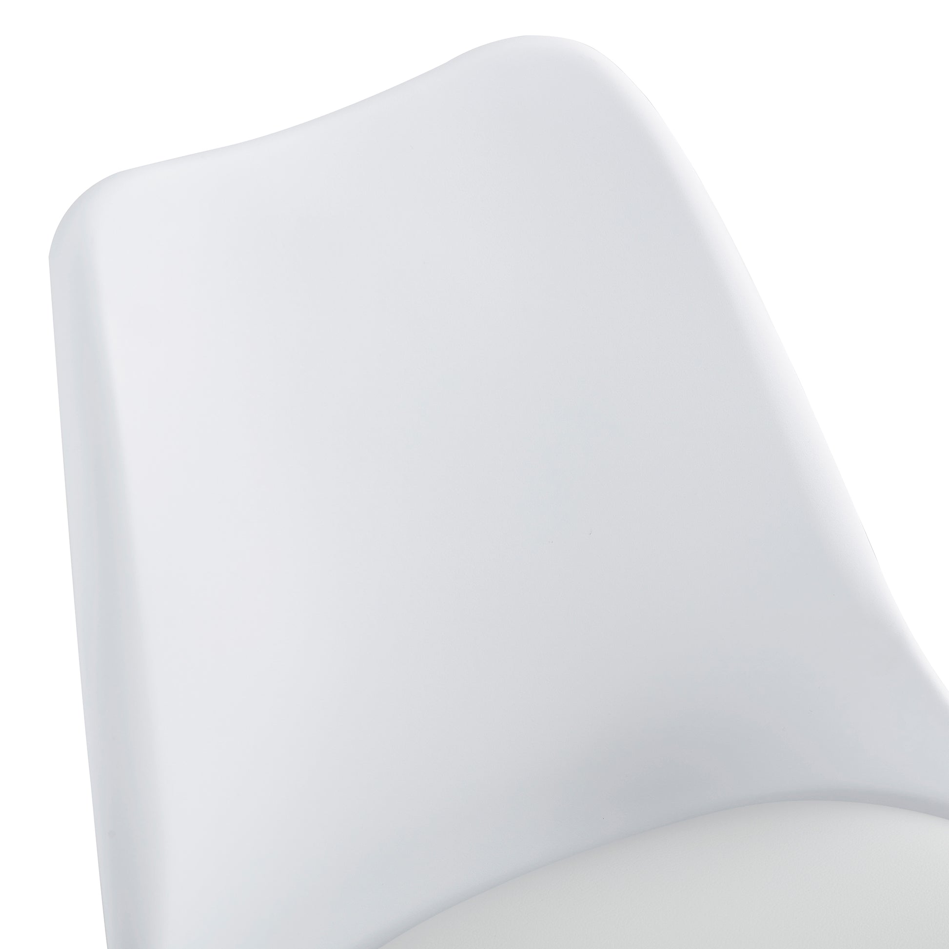 Home and Office Height Adjustable Armless Swivel Gaming Chair- White_18