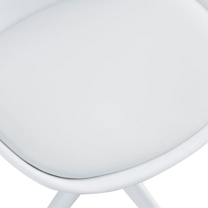 Home and Office Height Adjustable Armless Swivel Gaming Chair- White_15