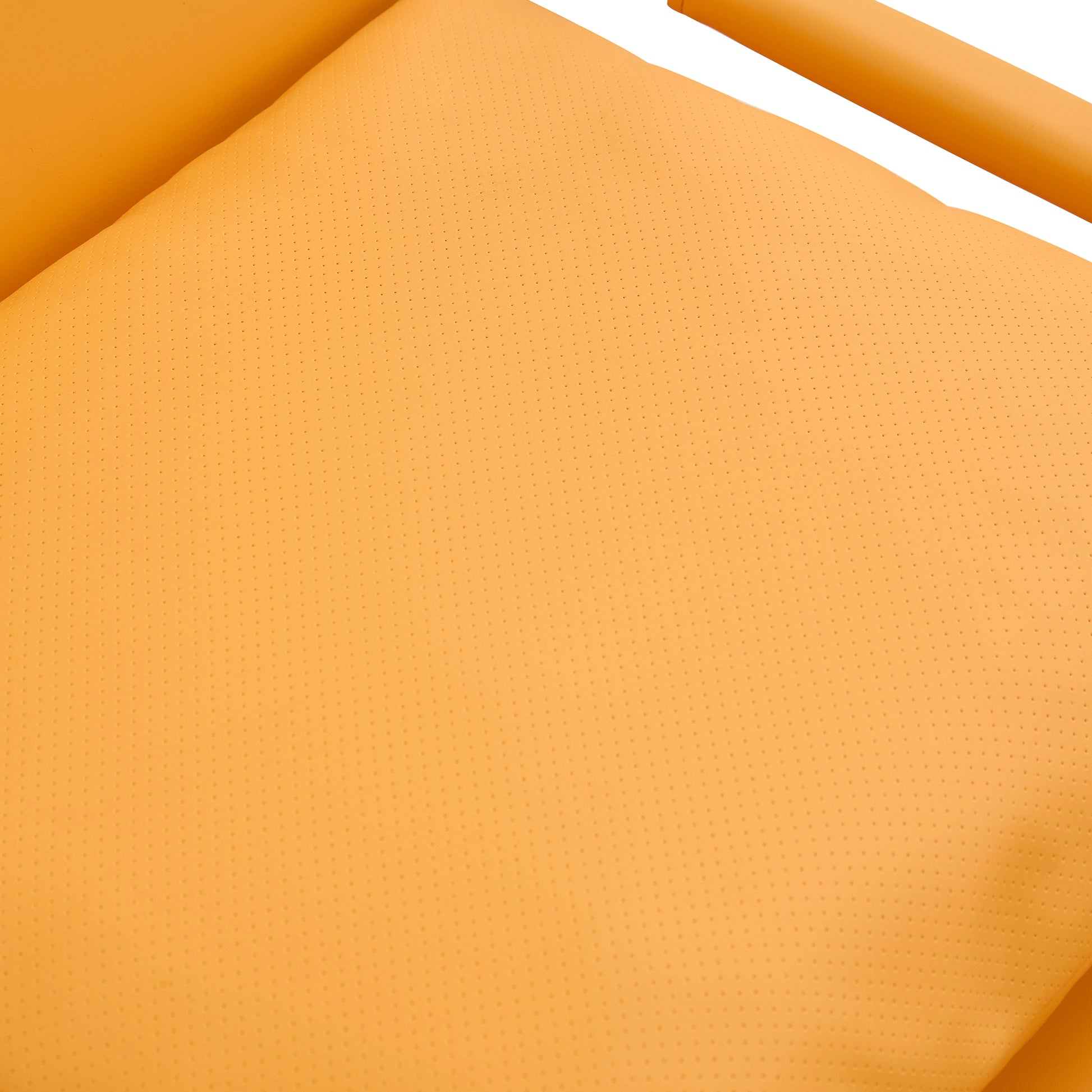 PU Leather Heavily Padded Backrest and Seat Cushion Accent Chair - Orange_19