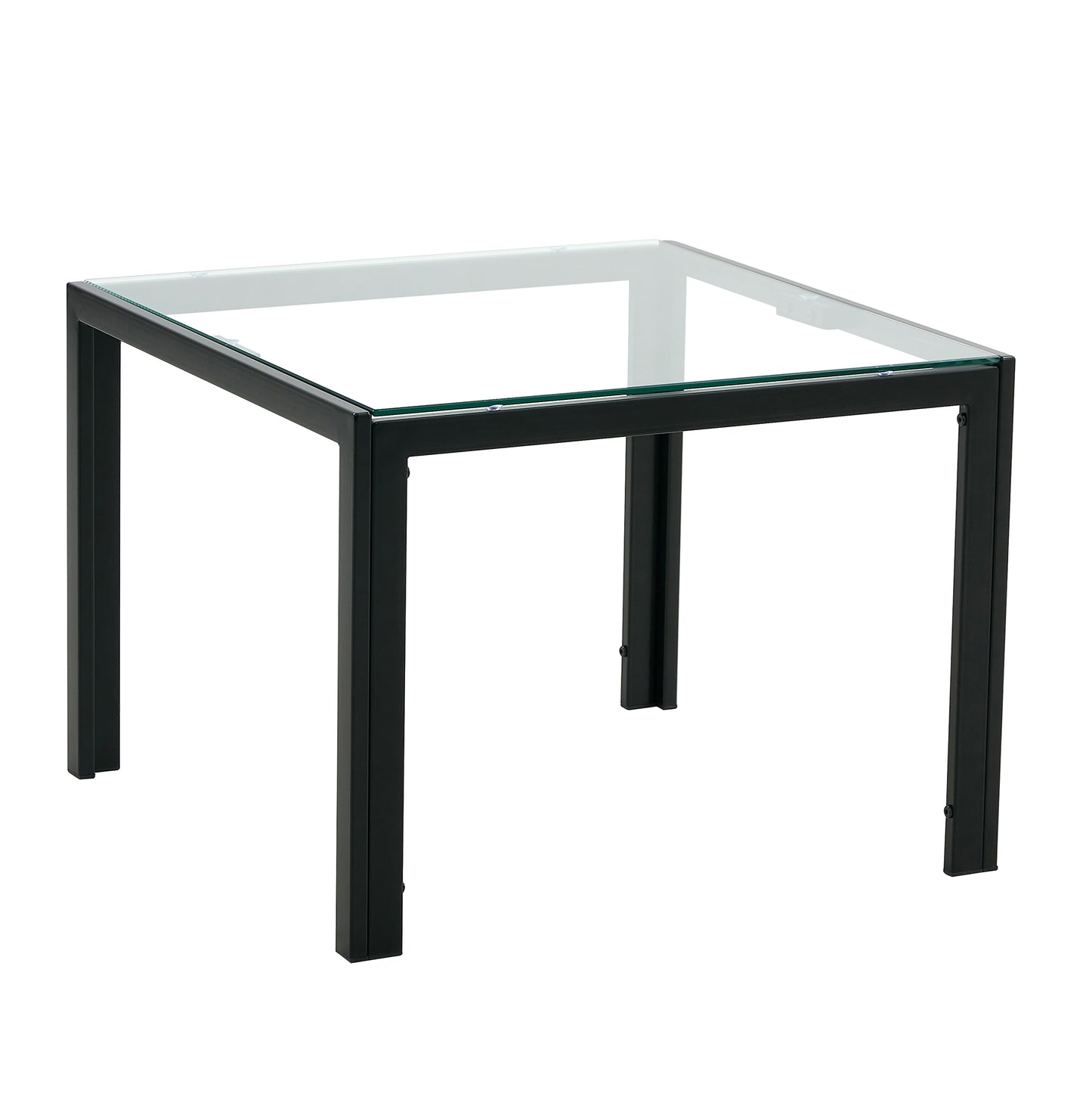 Set of 2 Coffee Table Set Modern Designed Square Tempered Glass Tea Table_14