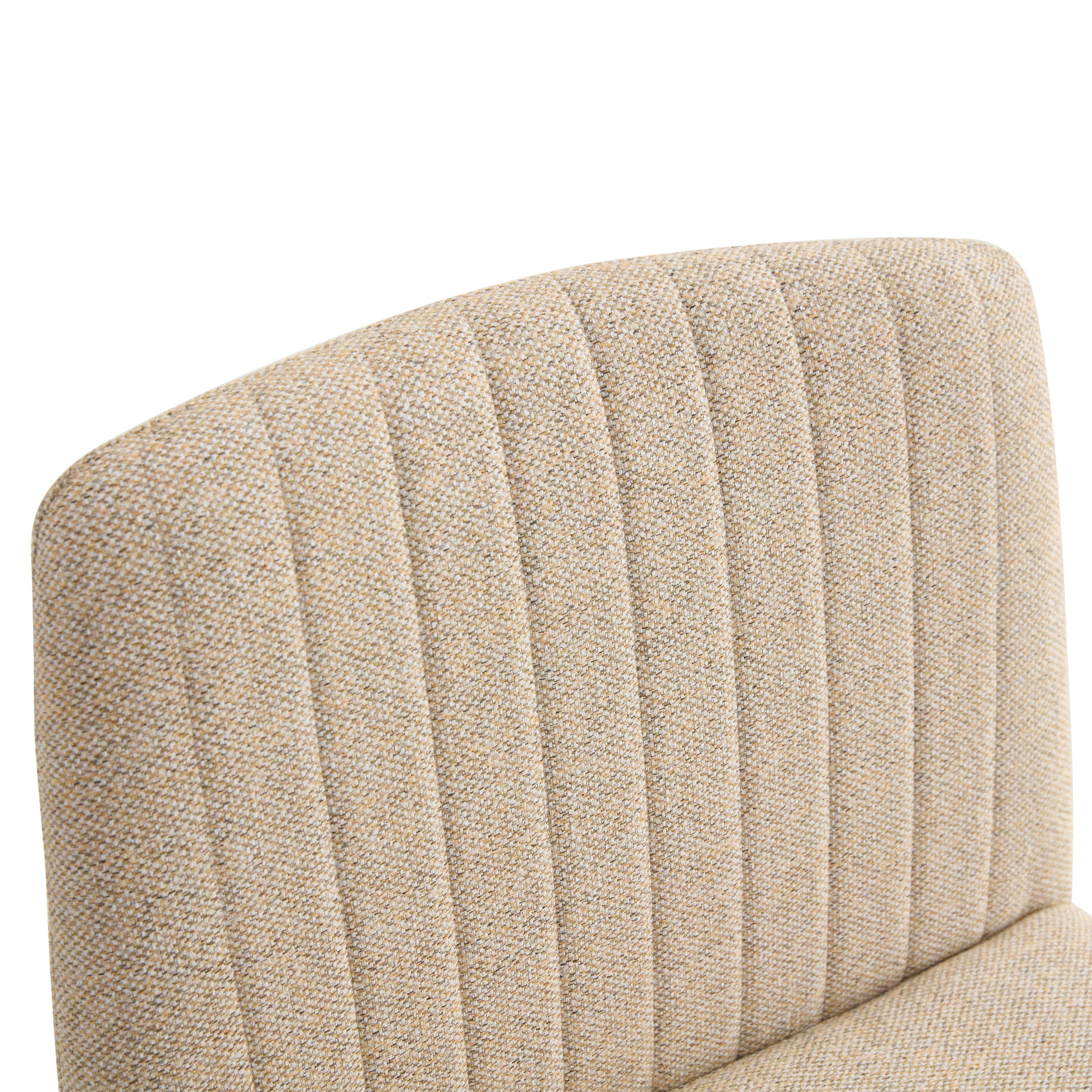 Modern Contemporary Height Adjustable Fabric Office Swivel Chair- Beige_15