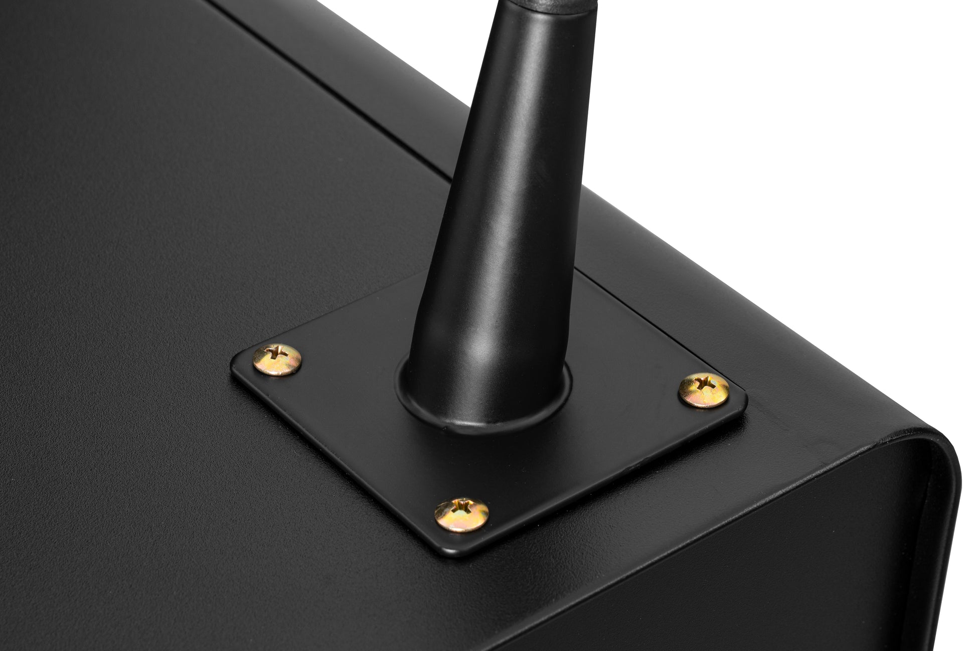 3 Drawers Nordic Minimalist Bedside Steel Cabinet with Round Handle- Black_9