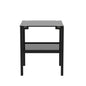 2pcs Two Layered Tempered Glass Small Bedroom Corner Home Tea Table- Black+Black_5
