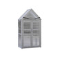 Mini Greenhouse Kit Indoor and Outdoor Tiered Plant Display Stand- White_3
