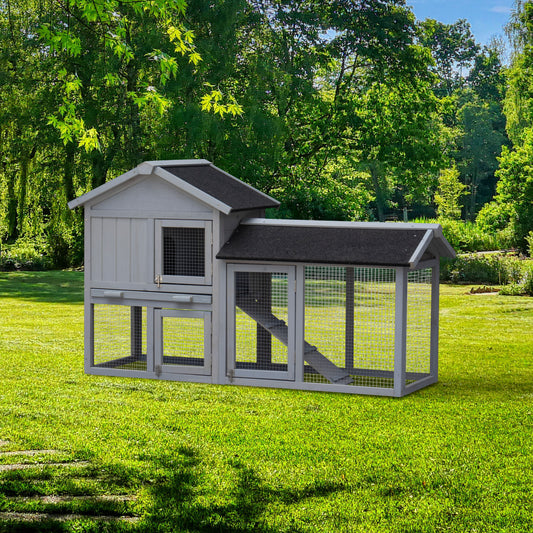 Rabbit Hutch Extensible Chicken Coop with No Leak Trays Large Running Space_0