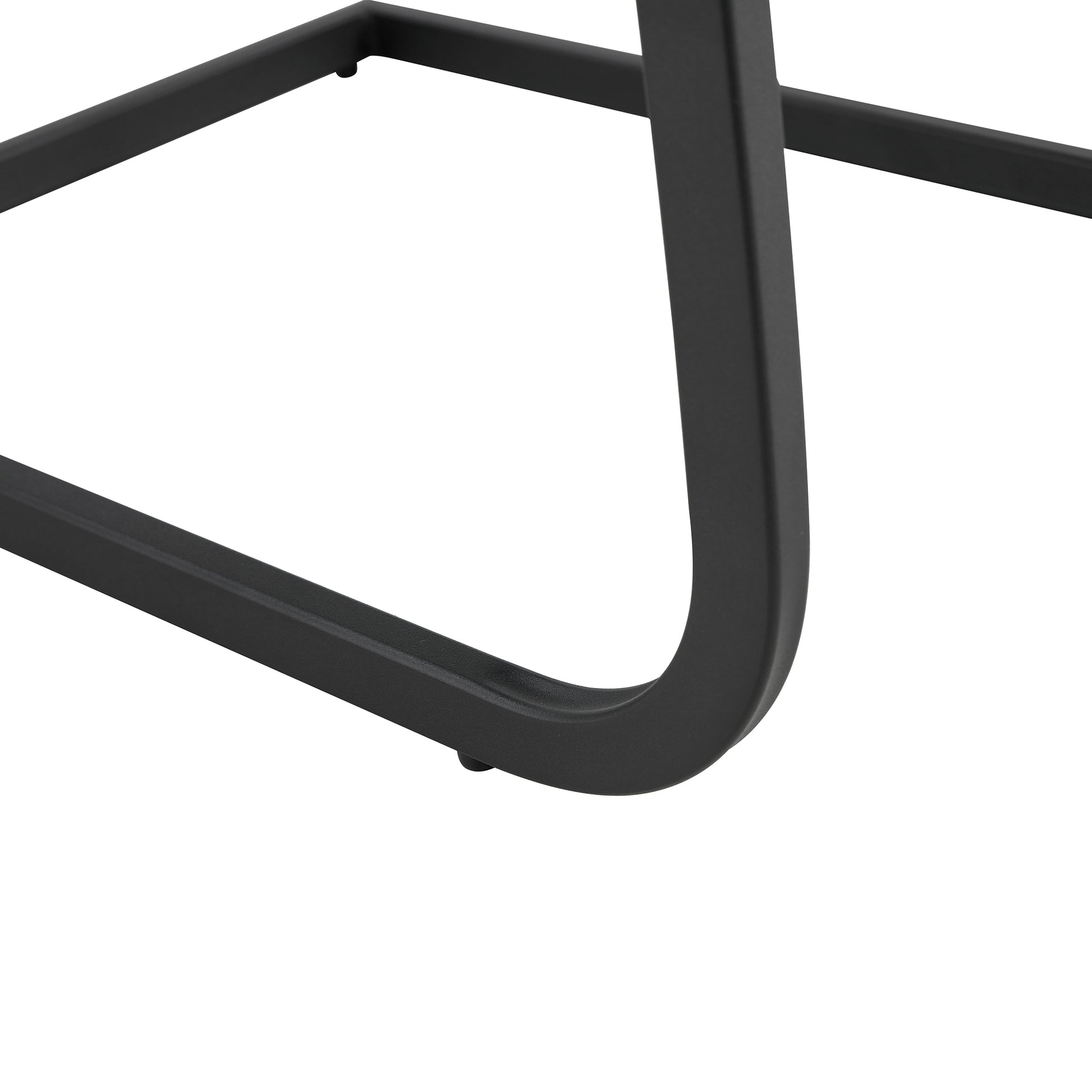 2 pcs Modern Design Dining Kitchen Chair PU Leather with Metal Legs- Grey_16