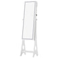 Fashion Simple Jewelry Storage Mirror Cabinet With LED Lights- White_2