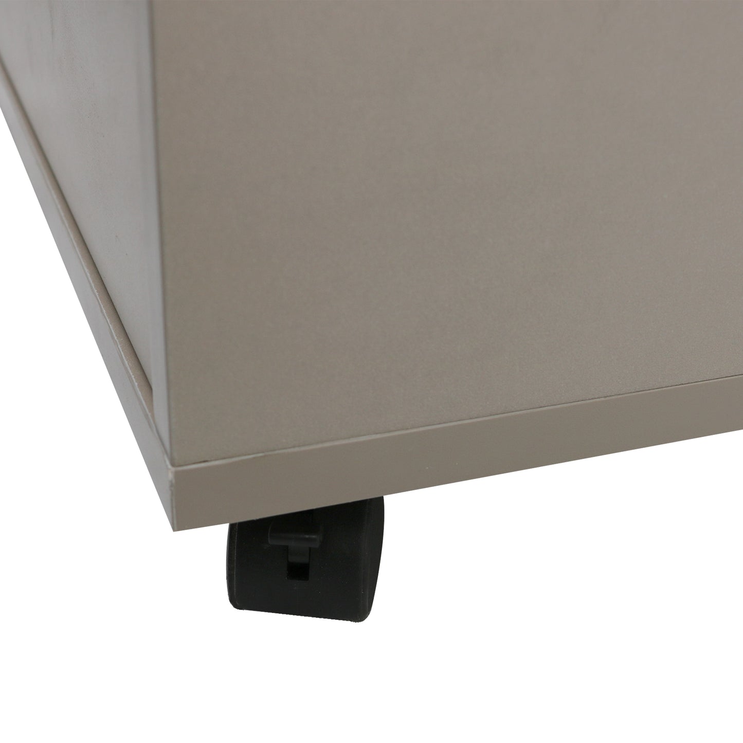 5 Drawers Small Rolling Office File Cabinet Organizer Printer Rack- White+Gray_6