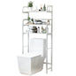 Over the Toilet Bathroom Storage Shelf Small Space Organizer- Cream White_8