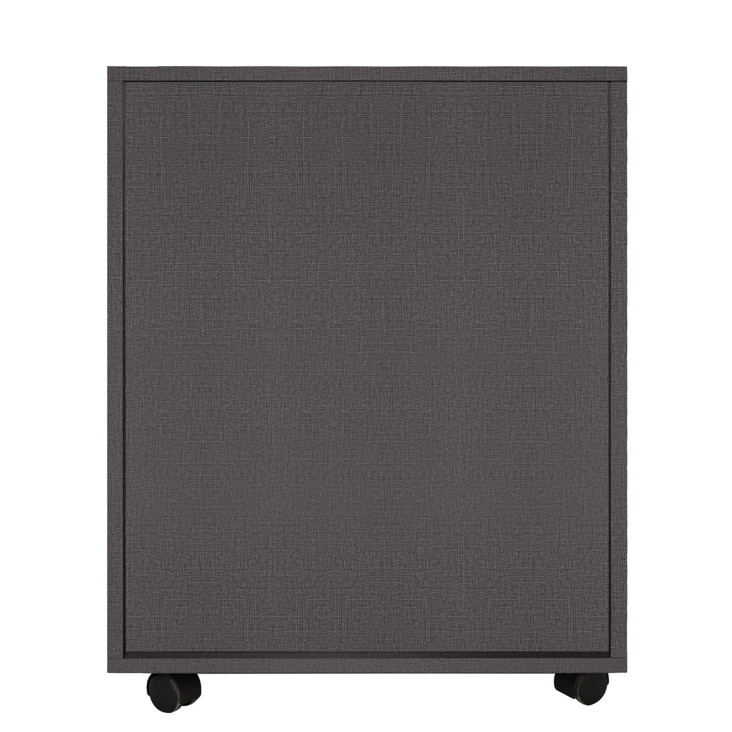 5 Drawers Small Rolling Office File Cabinet Organizer Printer Rack- Dark Gray_11