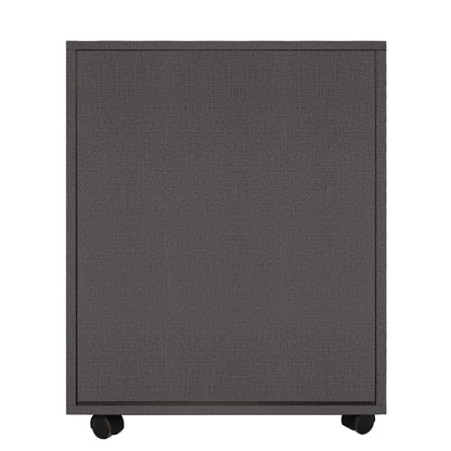 5 Drawers Small Rolling Office File Cabinet Organizer Printer Rack- Dark Gray_11