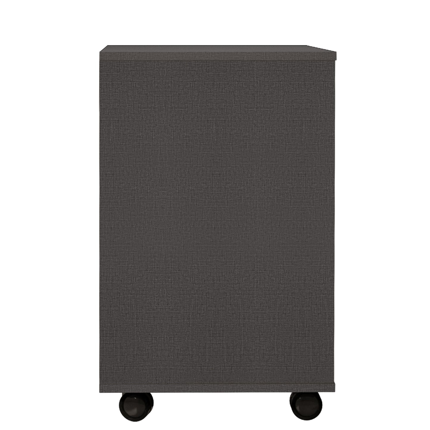 5 Drawers Small Rolling Office File Cabinet Organizer Printer Rack- Dark Gray_18
