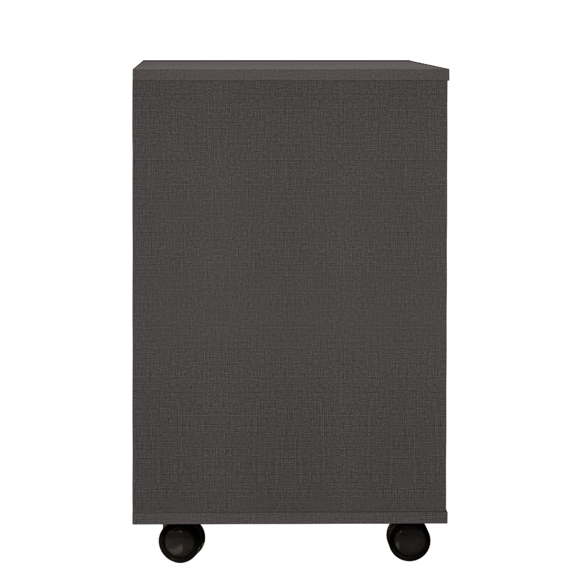 5 Drawers Small Rolling Office File Cabinet Organizer Printer Rack- Dark Gray_18