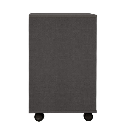 5 Drawers Small Rolling Office File Cabinet Organizer Printer Rack- Dark Gray_18