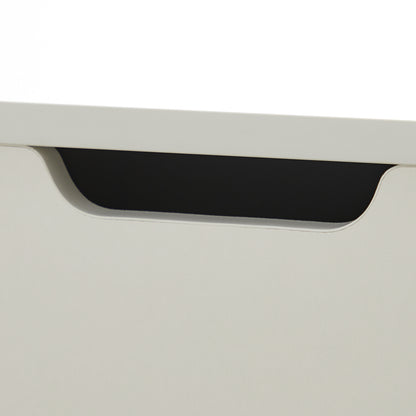 Lifting Top Living Room Coffee Table and Hidden Storage Cabinet- Matte White_6