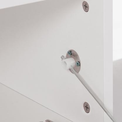 Modern TV Console Storage Media TV Organizing Cabinet Worktop- White_9