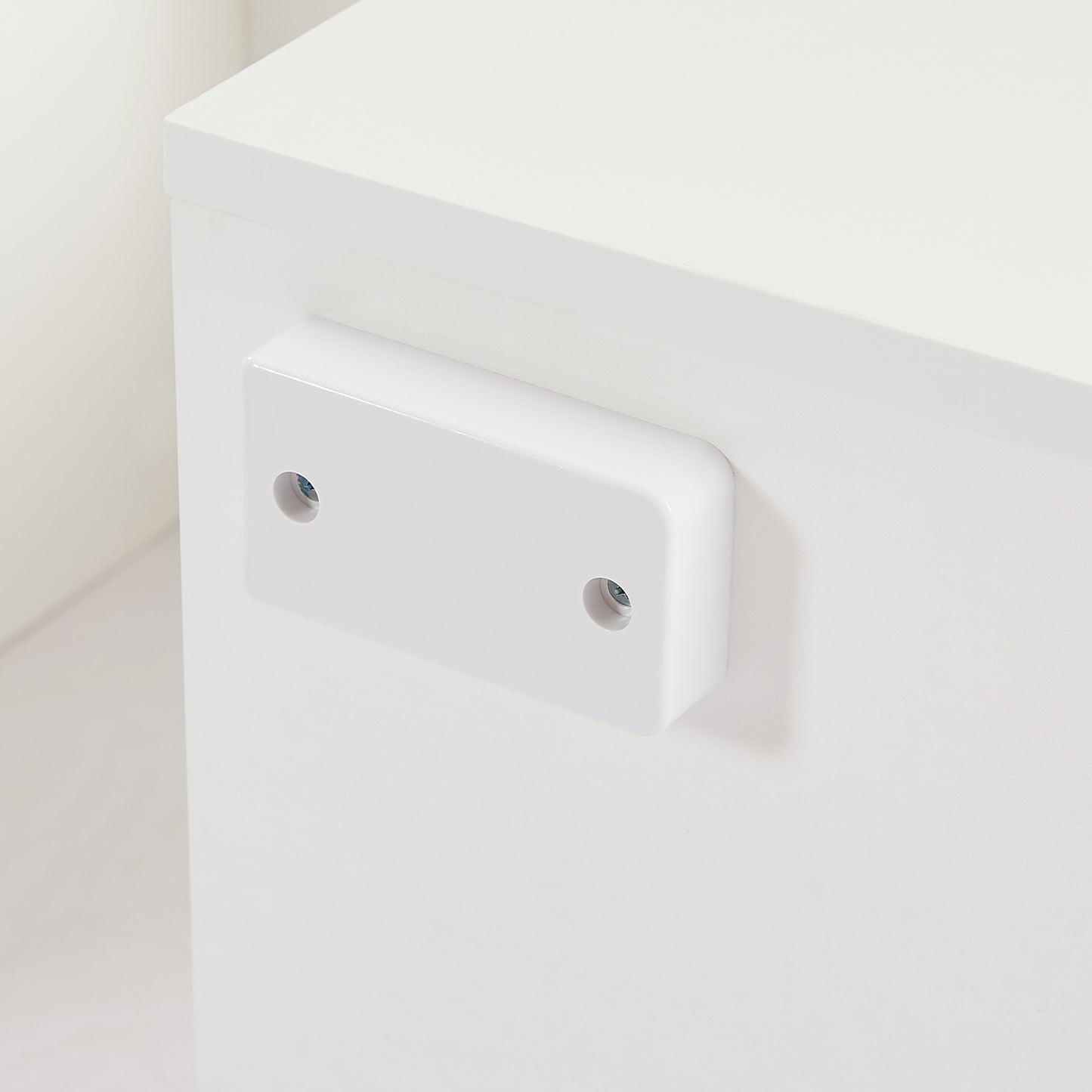 Modern TV Console Storage Media TV Organizing Cabinet Worktop- White_15