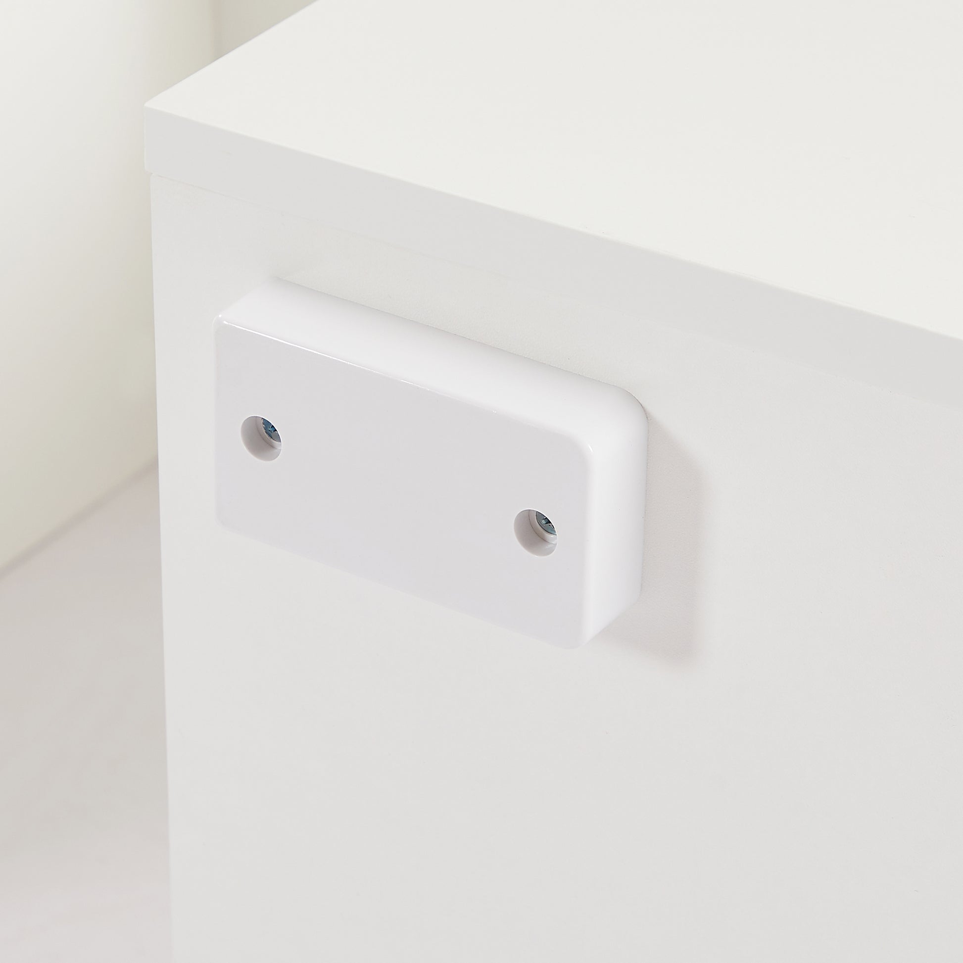 Modern TV Console Storage Media TV Organizing Cabinet Worktop- White_15