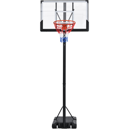 Height Adjustable Waterproof Portable Basketball Hoop System with Colorful Lights_32
