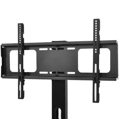 Wooden Storage Floor TV Media Devices Stand with Metal Frame- Rustic Brown_11