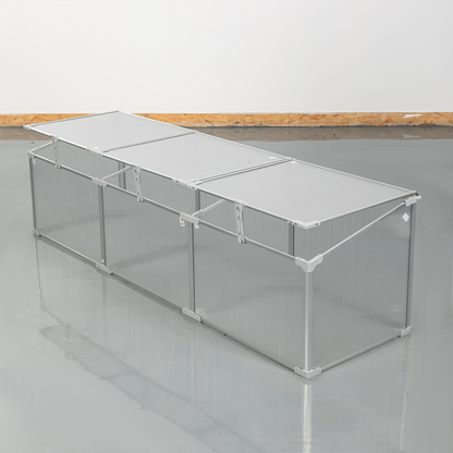 Polycarbonate Greenhouse for Outdoors in Winter Plant Supplies- Silver_2