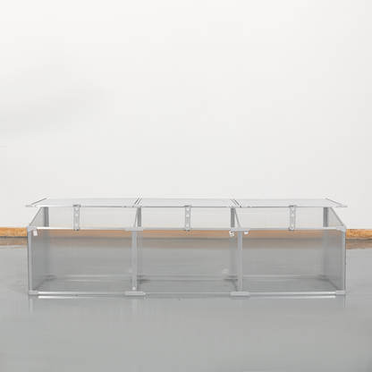 Polycarbonate Greenhouse for Outdoors in Winter Plant Supplies- Silver_3