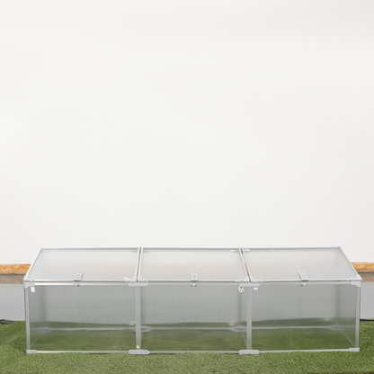 Polycarbonate Greenhouse for Outdoors in Winter Plant Supplies- Silver_5