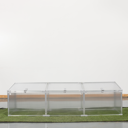 Polycarbonate Greenhouse for Outdoors in Winter Plant Supplies- Silver_7