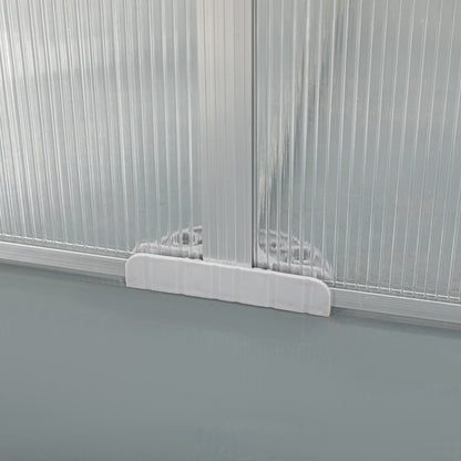 Polycarbonate Greenhouse for Outdoors in Winter Plant Supplies- Silver_8