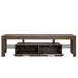 Quick Assembly Modern Television Stand with 16 Colors Remote Controlled LED Light- Brown_12
