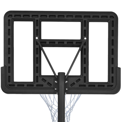 Adjustable Height Portable Basketball System with Wheels and Stable Base_15