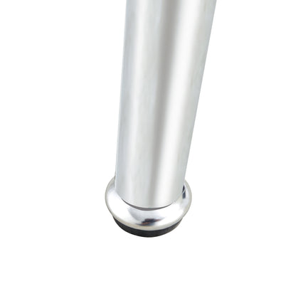 Modern Minimalist Rectangular White Marbled Tempered Glass Desktop with Silver Metal Legs_14