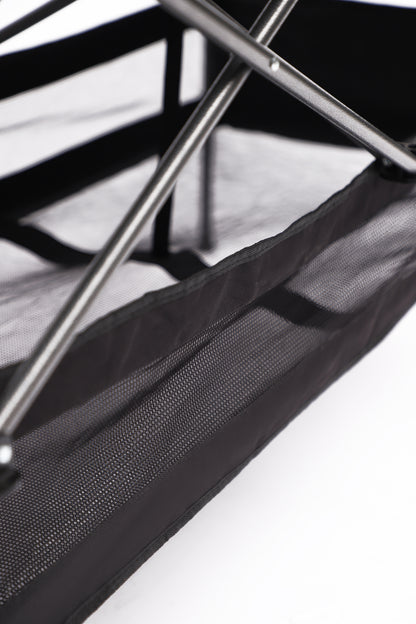 Set of 5 Outdoor Camping Foldable Chair and Roll up Portable Table- Black+Gray_27