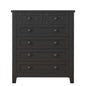 6 Drawers Wood Accent Stylish Tall Dresser Chest and Storage Organizer- Black_9
