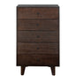 5 Drawers Wood Accent Stylish Tall Dresser Chest and Storage Organizer- Auburn_13