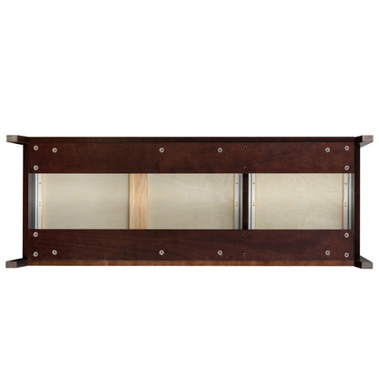 6 Drawers Wood Accent Stylish Dresser Chest and Storage Organizer in Auburn_17