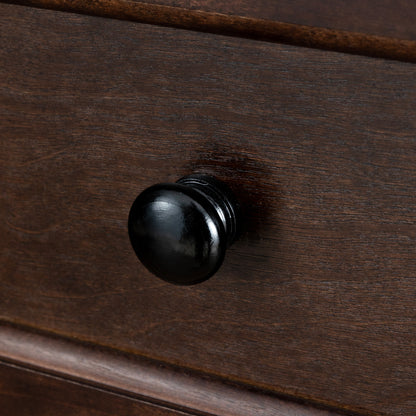 6 Drawers Wood Accent Stylish Dresser Chest and Storage Organizer in Auburn_10