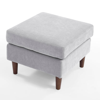 3 Seats L-shape Convertible Sectional Sofa with Removable Cushions and Pocket- Grey_12
