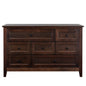 7 Drawer Dresser Solid Wood Spray Painted Buffet Server Console Table- Auburn_7